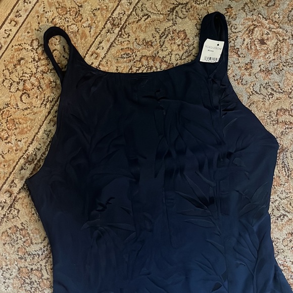 TOMMY BAHAMA Size 14 Monochromic MODEST Palm-tree "Textured Print" 1-Pc $158 NEW - Picture 8 of 16